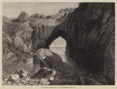 De Duivelskoekenpan bij Cadgewith, Cornwall door R. Dudley